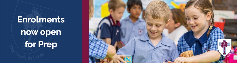 Students engaging in hands‑on classroom learning, welcoming families and promoting Prep enrolments at St Peter Chanel Primary School